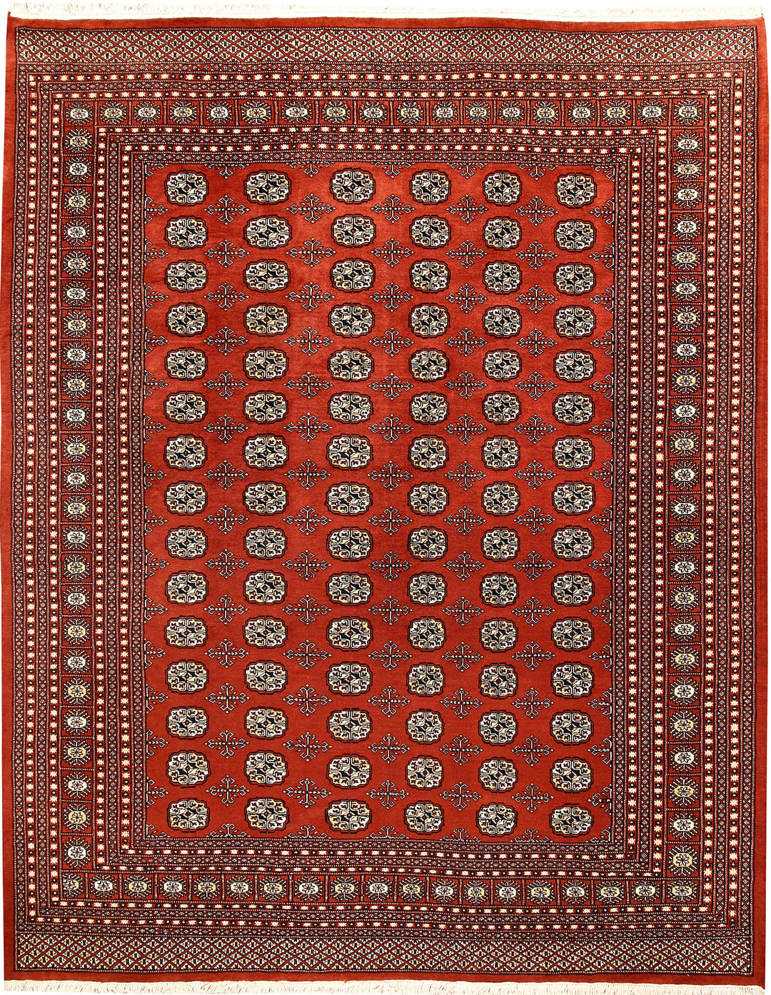 Orange Red Bokhara 8' x 10' 2 - No. 59441 - ALRUG Rug Store