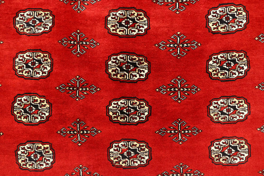 Firebrick Bokhara 8' 1 x 9' 11 - No. 59448 - ALRUG Rug Store