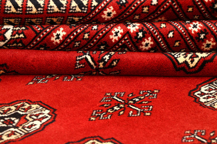 Firebrick Bokhara 8' 1 x 9' 11 - No. 59448 - ALRUG Rug Store