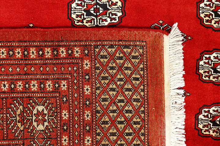 Firebrick Bokhara 8' 1 x 9' 11 - No. 59448 - ALRUG Rug Store