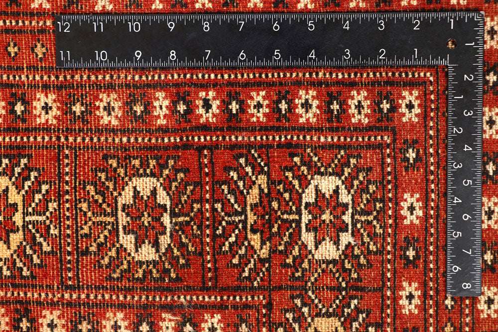 Firebrick Bokhara 8' 1 x 9' 11 - No. 59448 - ALRUG Rug Store