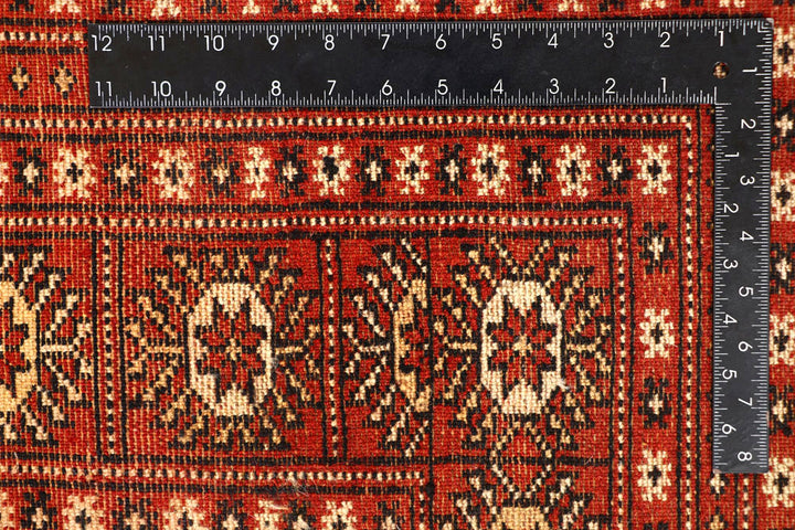 Firebrick Bokhara 8' 1 x 9' 11 - No. 59448 - ALRUG Rug Store