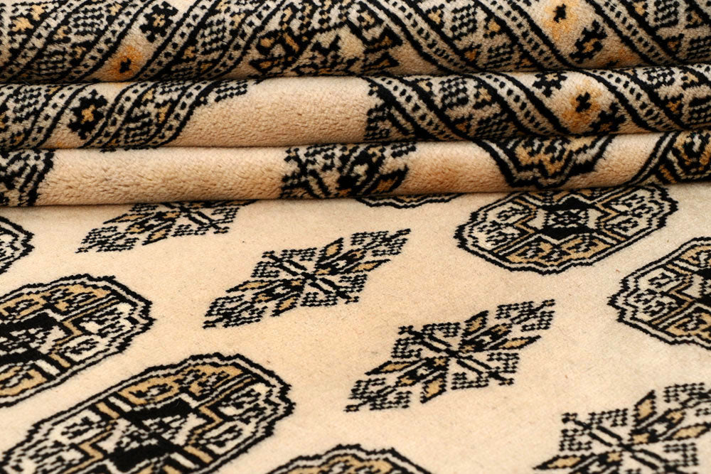 Blanched Almond Bokhara 8' x 9' 11 - No. 59453 - ALRUG Rug Store