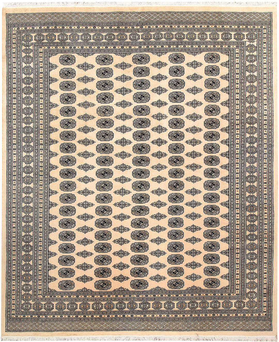 Blanched Almond Bokhara 8' x 9' 11 - No. 59453 - ALRUG Rug Store