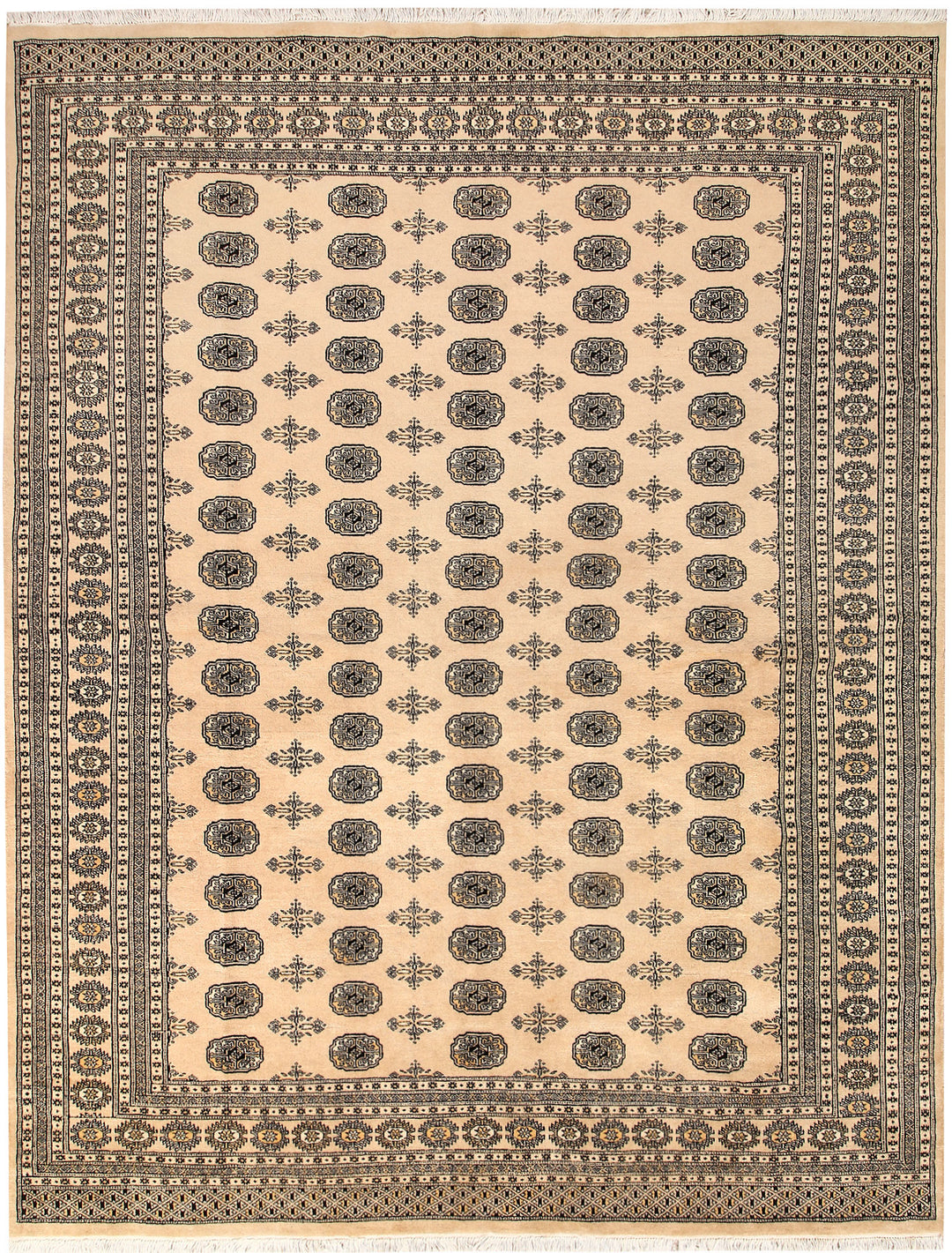 Bisque Bokhara 7' 9 x 10' - No. 59462 - ALRUG Rug Store
