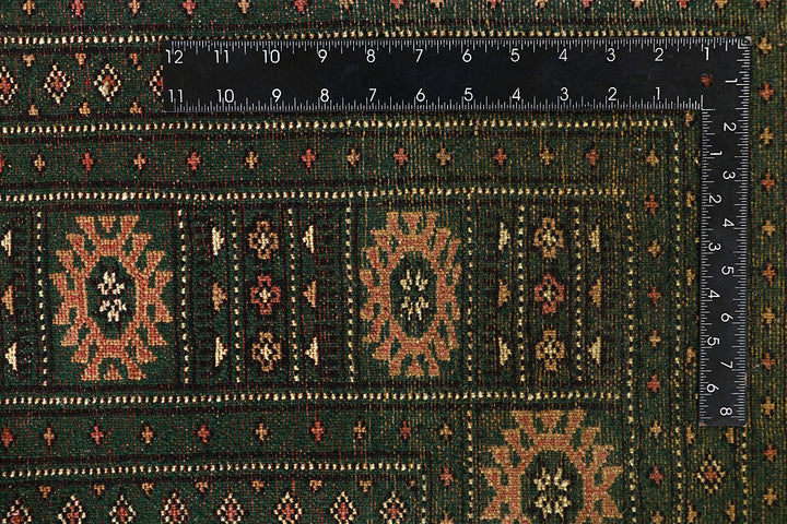 Darkgreen Bokhara 8' 2 x 9' 10 - No. 59467 - ALRUG Rug Store
