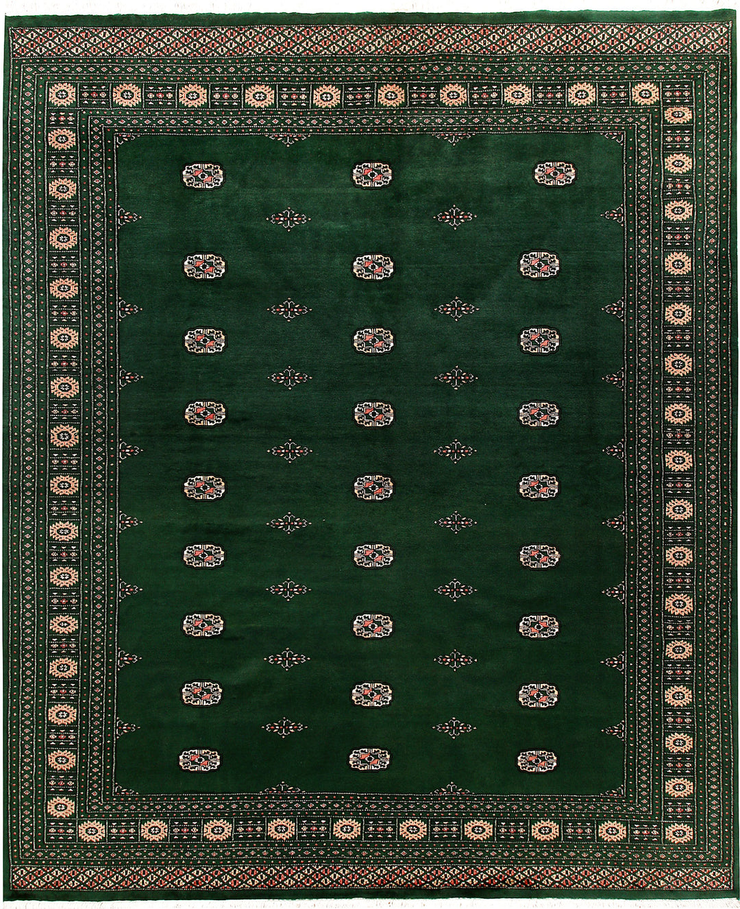 Darkgreen Bokhara 8' 2 x 9' 10 - No. 59467 - ALRUG Rug Store