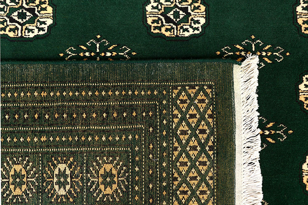 Darkgreen Bokhara 8' 2 x 9' 7 - No. 59468 - ALRUG Rug Store