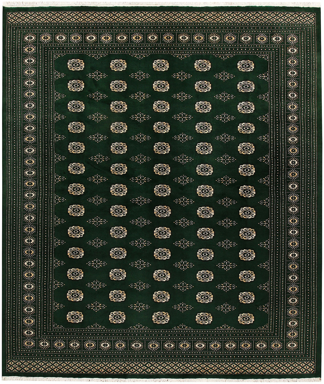 Darkgreen Bokhara 8' 2 x 9' 7 - No. 59468 - ALRUG Rug Store