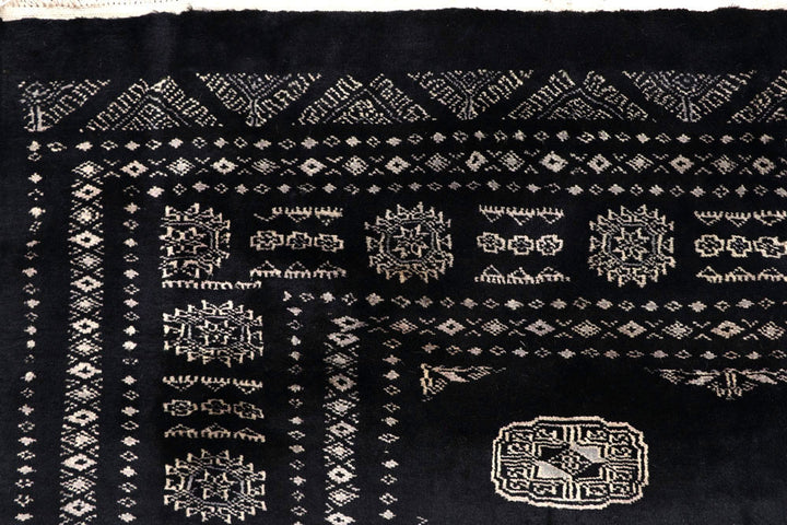 Black Bokhara 7' 10 x 11' 8 - No. 59472 - ALRUG Rug Store