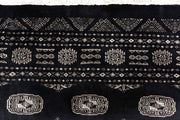 Black Bokhara 7' 10 x 11' 8 - No. 59472 - ALRUG Rug Store