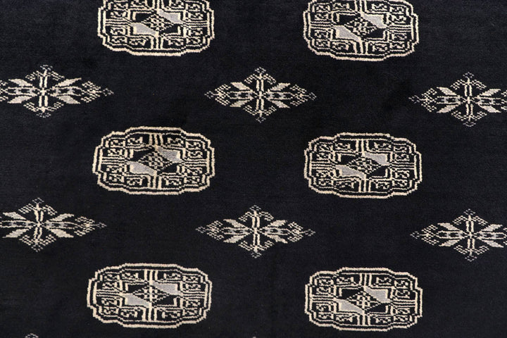 Black Bokhara 7' 10 x 11' 8 - No. 59472 - ALRUG Rug Store