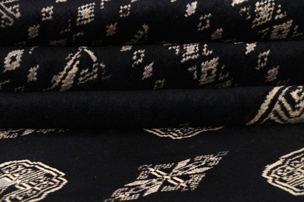 Black Bokhara 7' 10 x 11' 8 - No. 59472 - ALRUG Rug Store