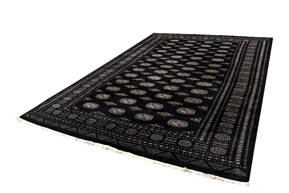 Black Bokhara 7' 10 x 11' 8 - No. 59472 - ALRUG Rug Store