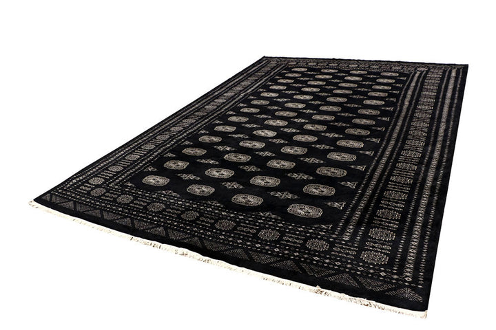 Black Bokhara 7' 10 x 11' 8 - No. 59472 - ALRUG Rug Store