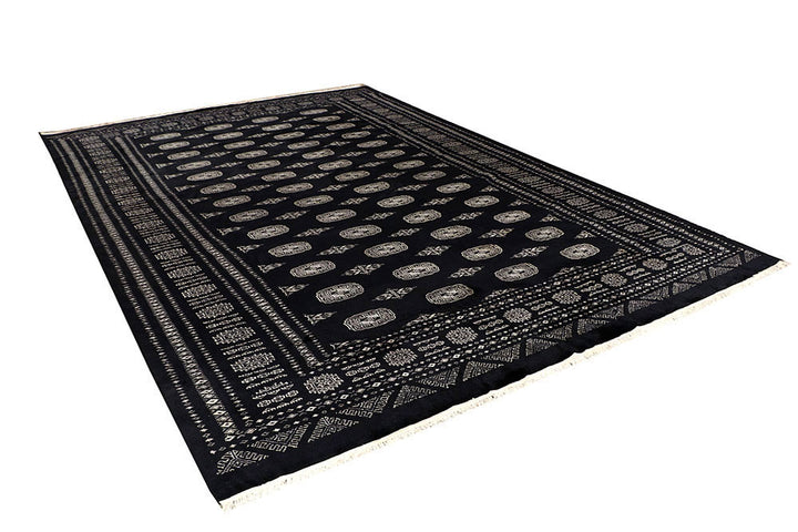 Black Bokhara 7' 10 x 11' 8 - No. 59472 - ALRUG Rug Store