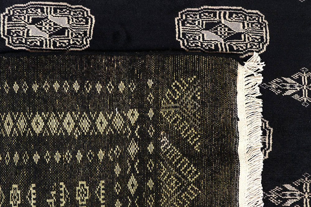 Black Bokhara 7' 10 x 11' 8 - No. 59472 - ALRUG Rug Store