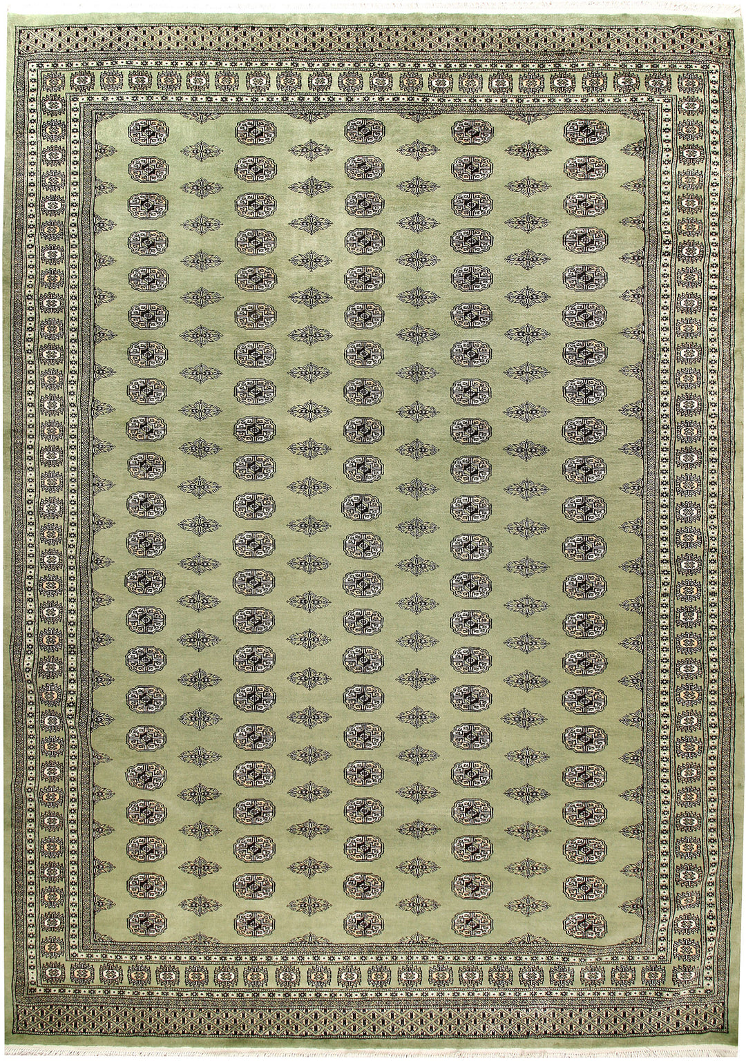 Olive Bokhara 8' 3 x 11' 9 - No. 59479 - ALRUG Rug Store