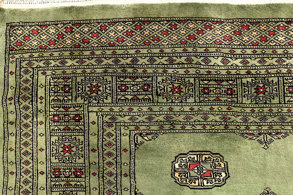 Olive Bokhara 8' 1 x 11' 10 - No. 59482 - ALRUG Rug Store