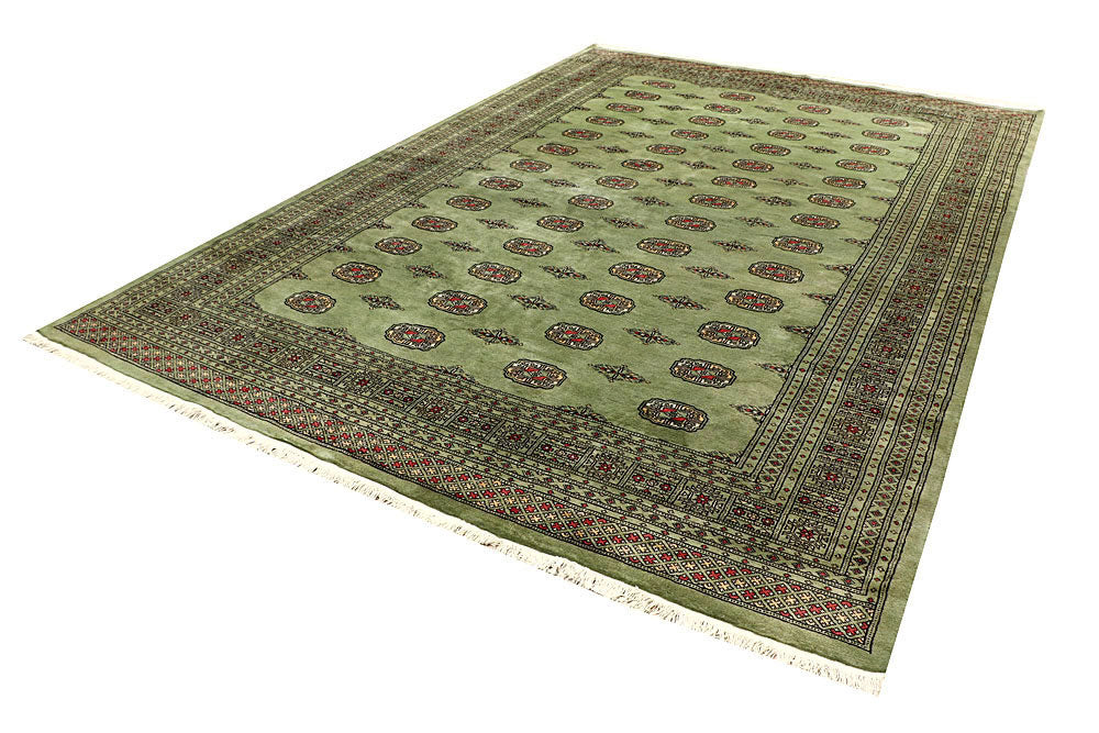Olive Bokhara 8' 1 x 11' 10 - No. 59482 - ALRUG Rug Store