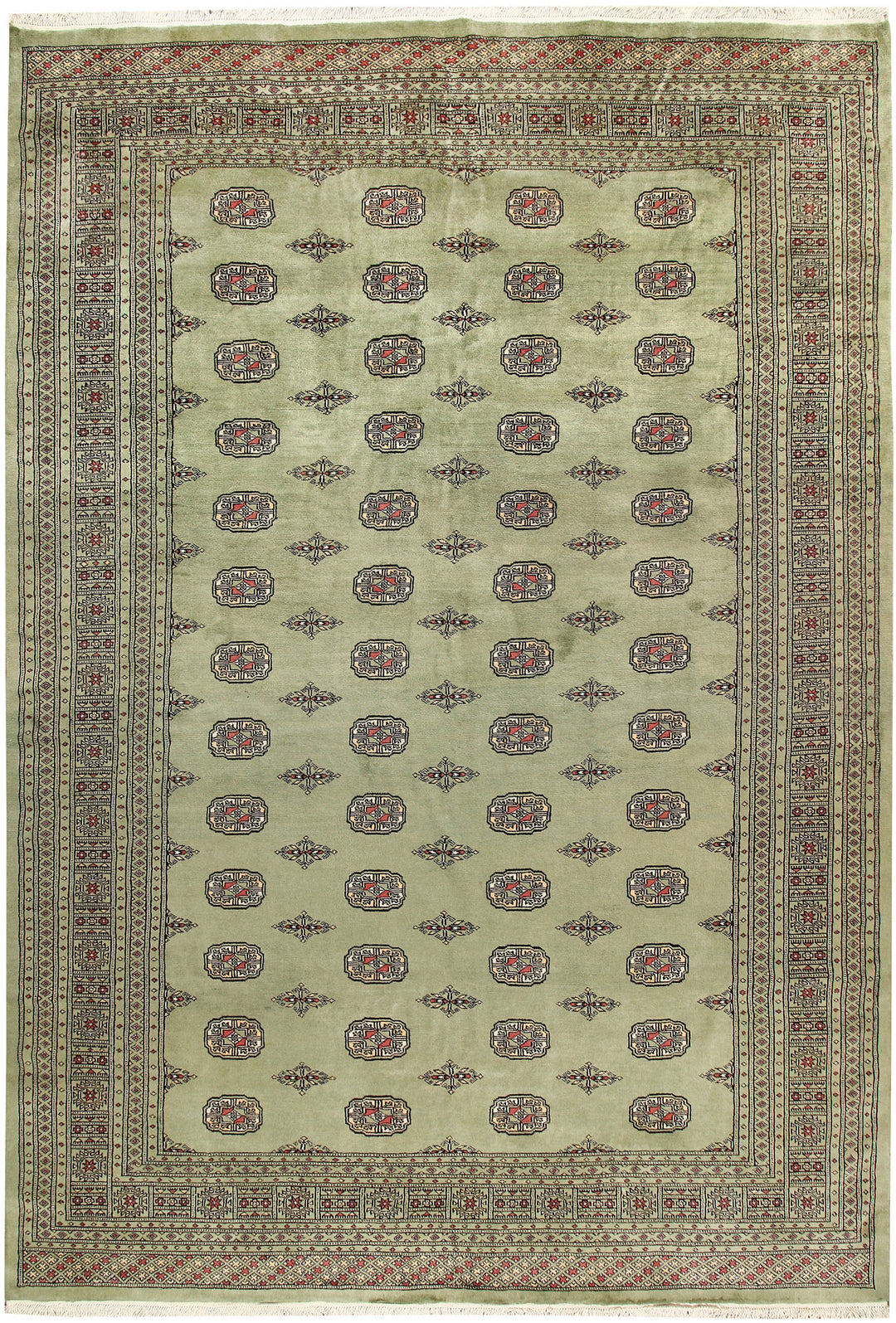 Olive Bokhara 8' 1 x 11' 10 - No. 59482 - ALRUG Rug Store