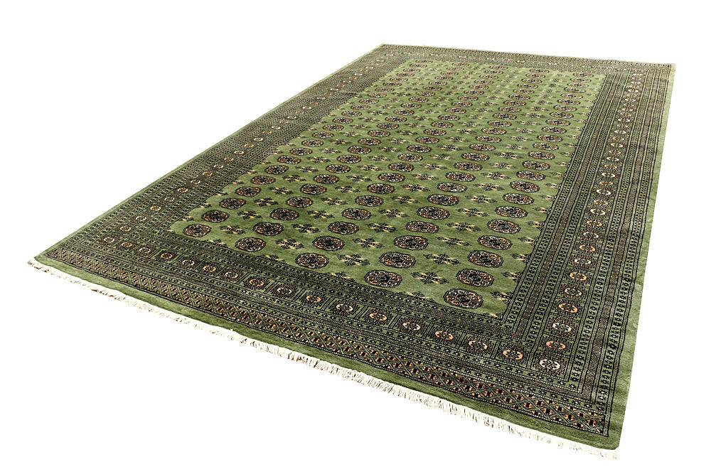Olive Bokhara 8' 2 x 12' 3 - No. 59483 - ALRUG Rug Store