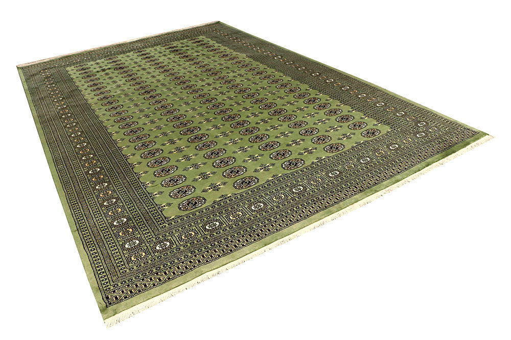 Olive Bokhara 8' 2 x 12' 3 - No. 59483 - ALRUG Rug Store