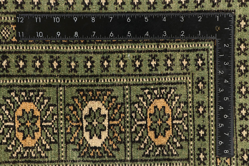 Olive Bokhara 8' 2 x 12' 3 - No. 59483 - ALRUG Rug Store
