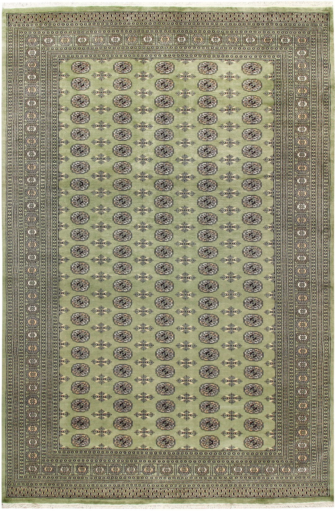 Olive Bokhara 8' 2 x 12' 3 - No. 59483 - ALRUG Rug Store