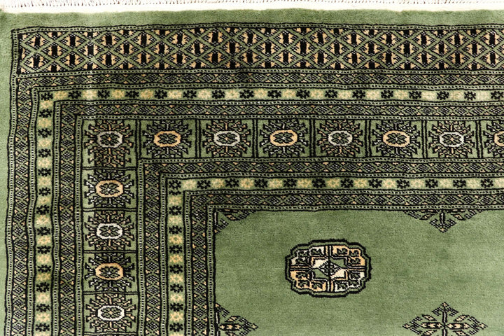 Dark Sea Green Bokhara 8' 1 x 11' 11 - No. 59486 - ALRUG Rug Store