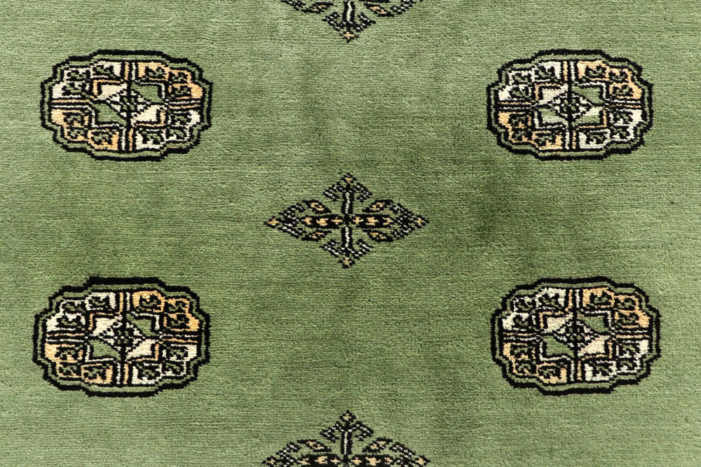 Dark Sea Green Bokhara 8' 1 x 11' 11 - No. 59486 - ALRUG Rug Store
