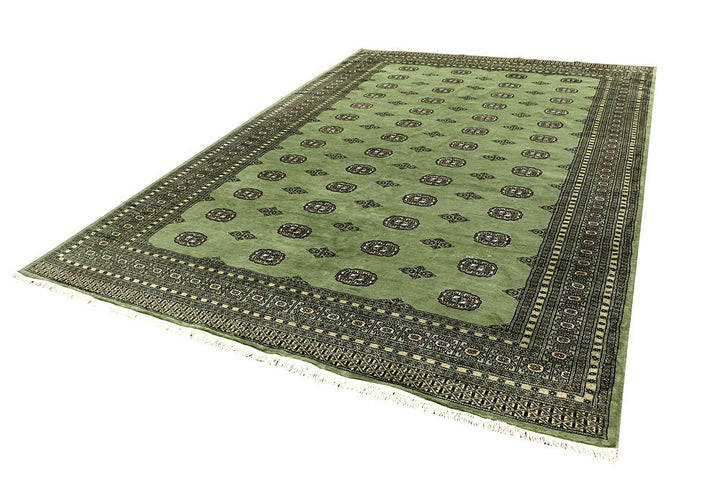 Dark Sea Green Bokhara 8' 1 x 11' 11 - No. 59486 - ALRUG Rug Store