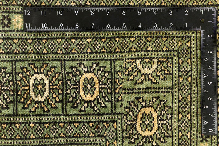 Dark Sea Green Bokhara 8' 1 x 11' 11 - No. 59486 - ALRUG Rug Store