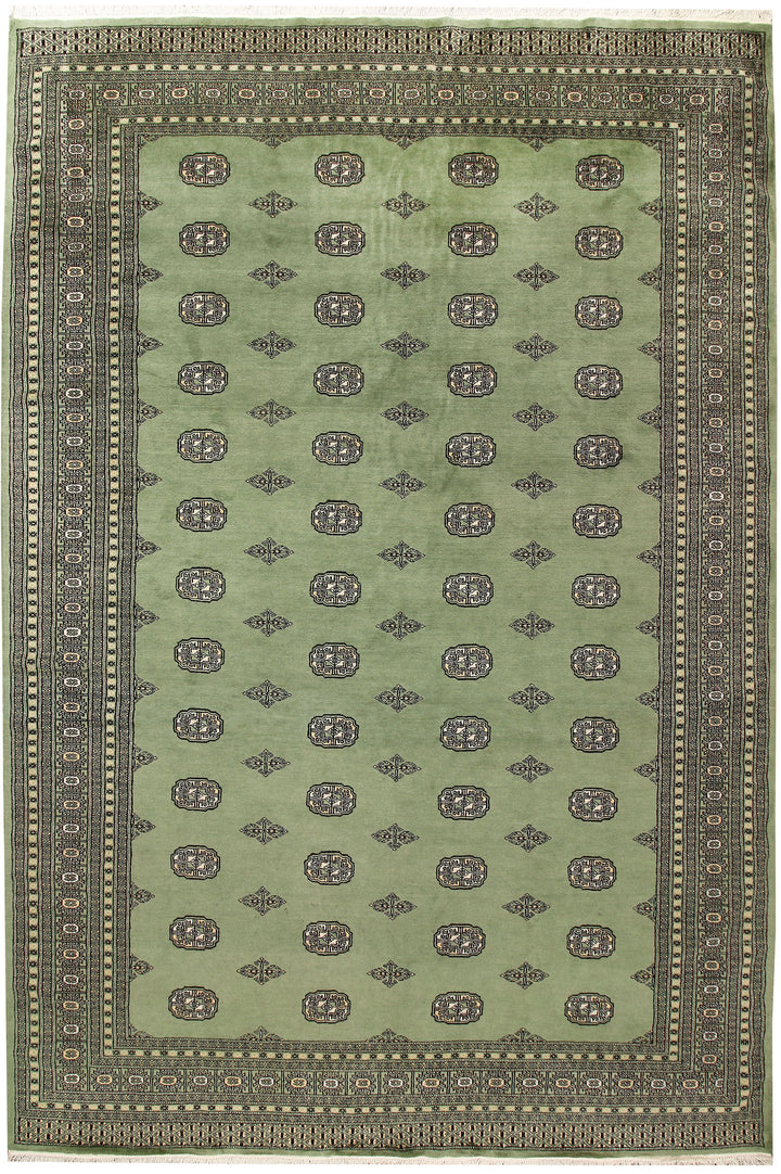 Dark Sea Green Bokhara 8' 1 x 11' 11 - No. 59486 - ALRUG Rug Store
