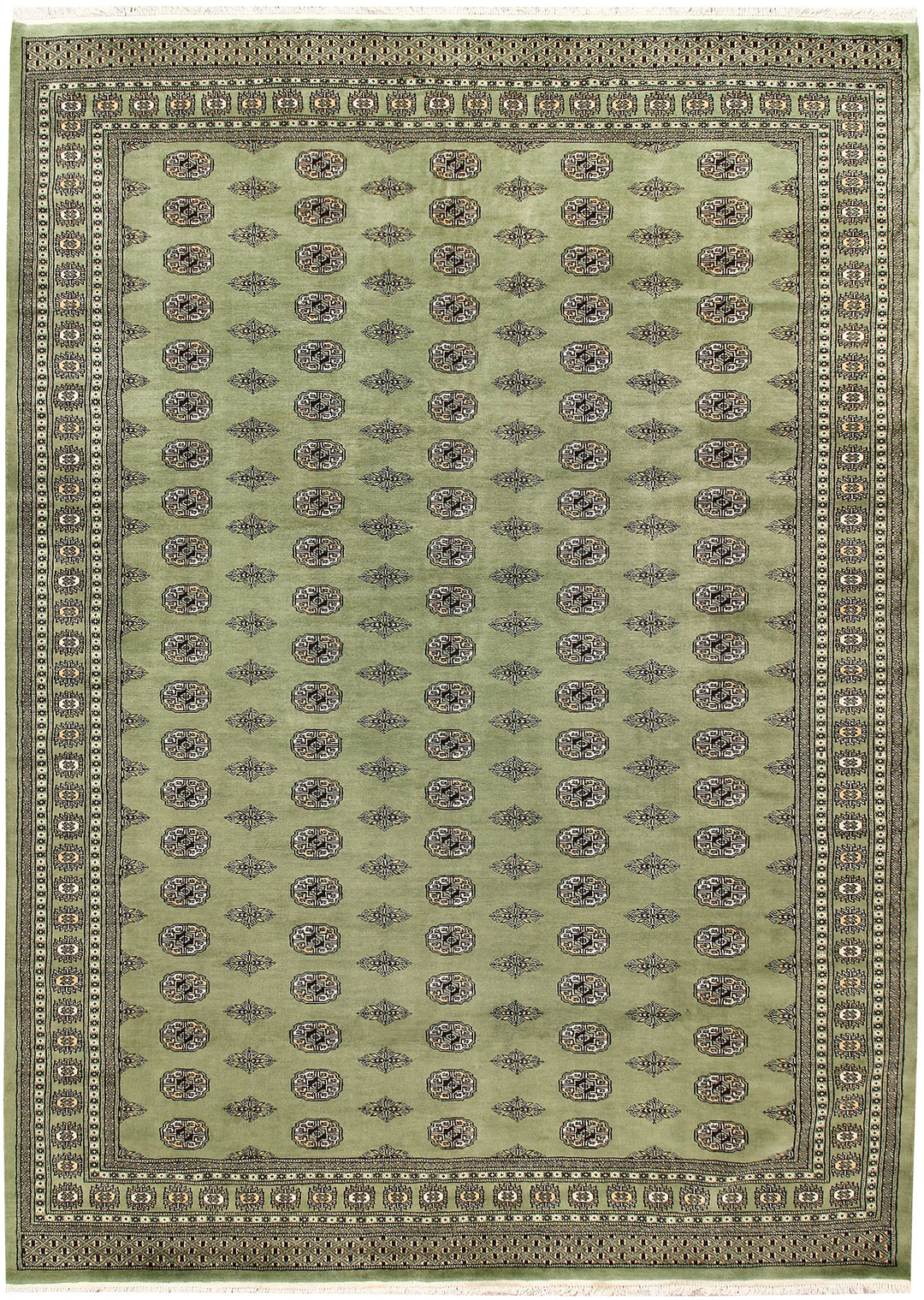 Olivedrab Bokhara 8' 2 x 11' 5 - No. 59487 - ALRUG Rug Store