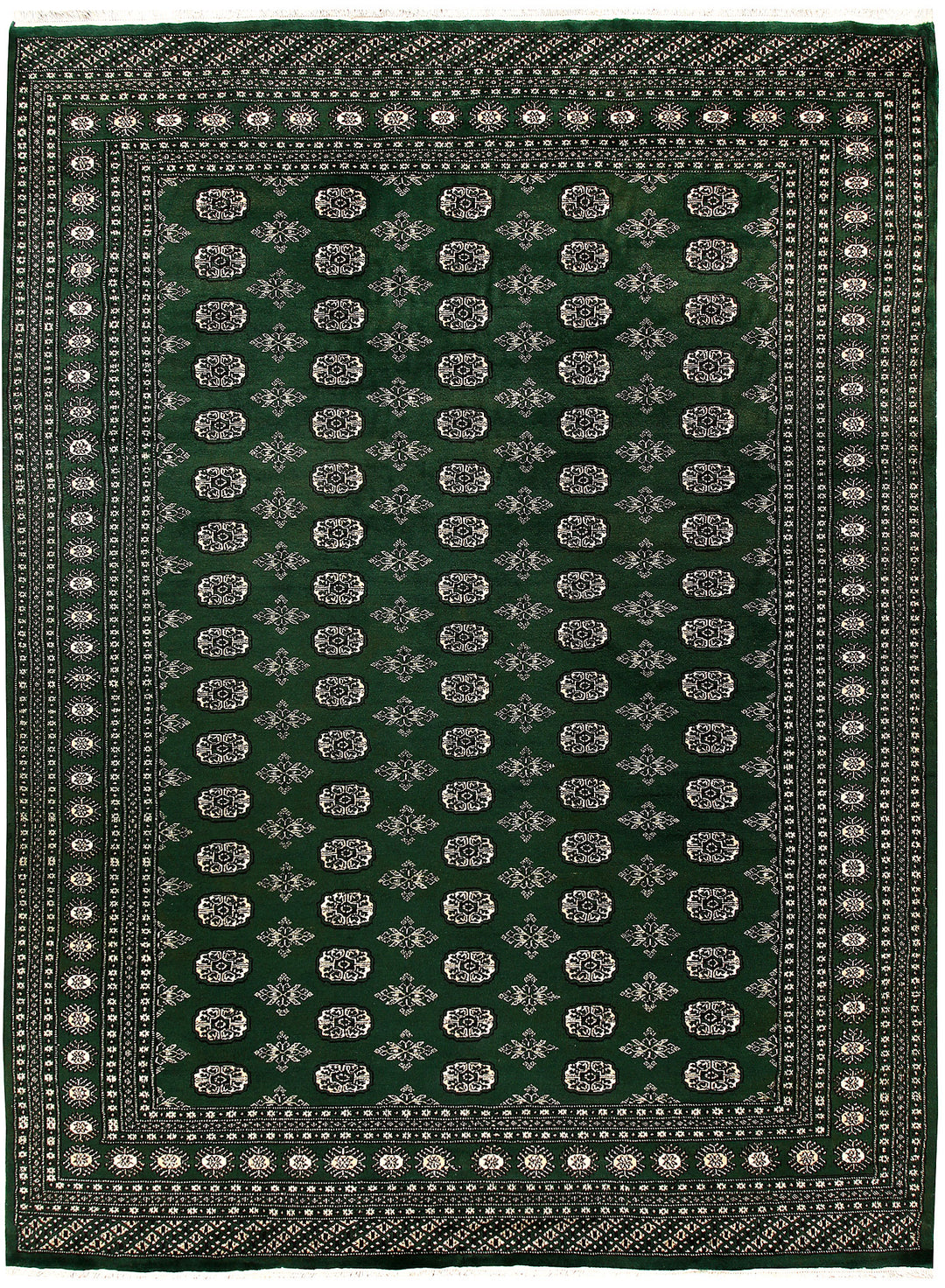 Darkgreen Bokhara 7' 10 x 10' 5 - No. 59489 - ALRUG Rug Store