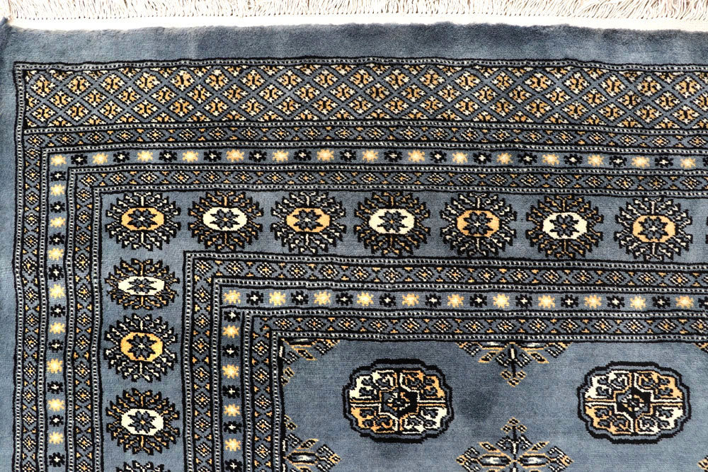 Light Slate Grey Bokhara 8' x 12' 8 - No. 59503 - ALRUG Rug Store