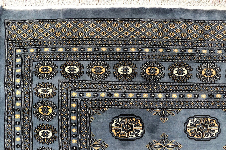 Light Slate Grey Bokhara 8' x 12' 8 - No. 59503 - ALRUG Rug Store