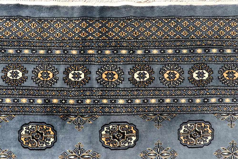 Light Slate Grey Bokhara 8' x 12' 8 - No. 59503 - ALRUG Rug Store