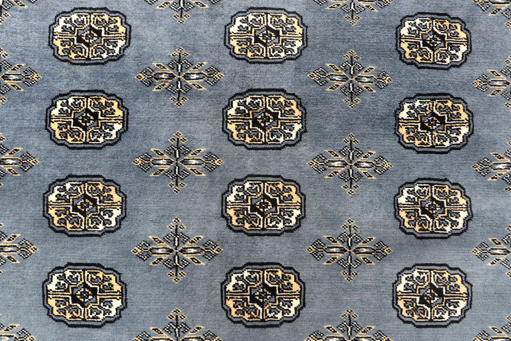 Light Slate Grey Bokhara 8' x 12' 8 - No. 59503 - ALRUG Rug Store