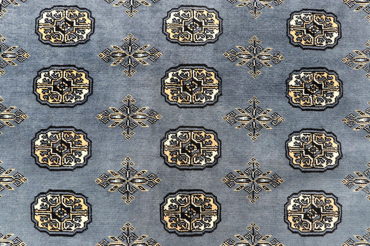 Light Slate Grey Bokhara 8' x 12' 8 - No. 59503 - ALRUG Rug Store