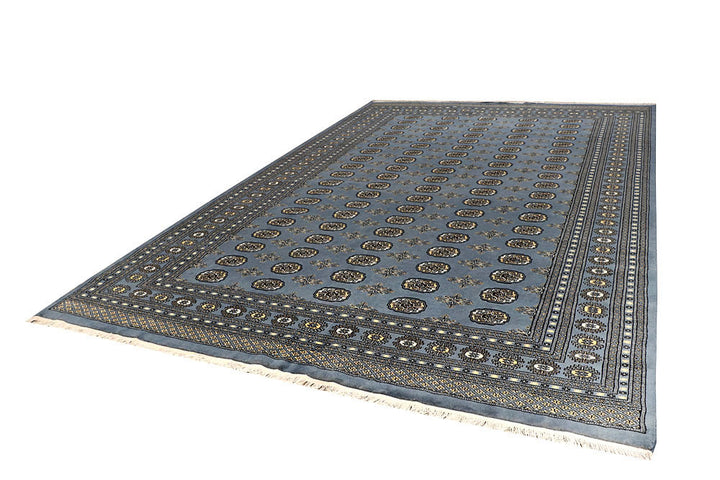 Light Slate Grey Bokhara 8' x 12' 8 - No. 59503 - ALRUG Rug Store