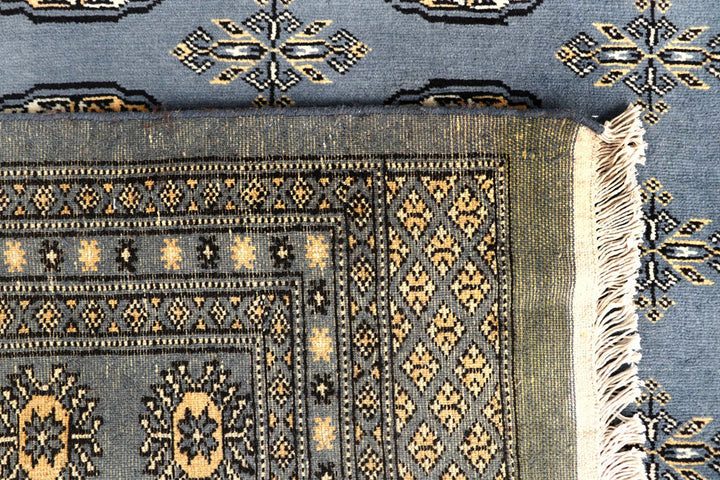 Light Slate Grey Bokhara 8' x 12' 8 - No. 59503 - ALRUG Rug Store