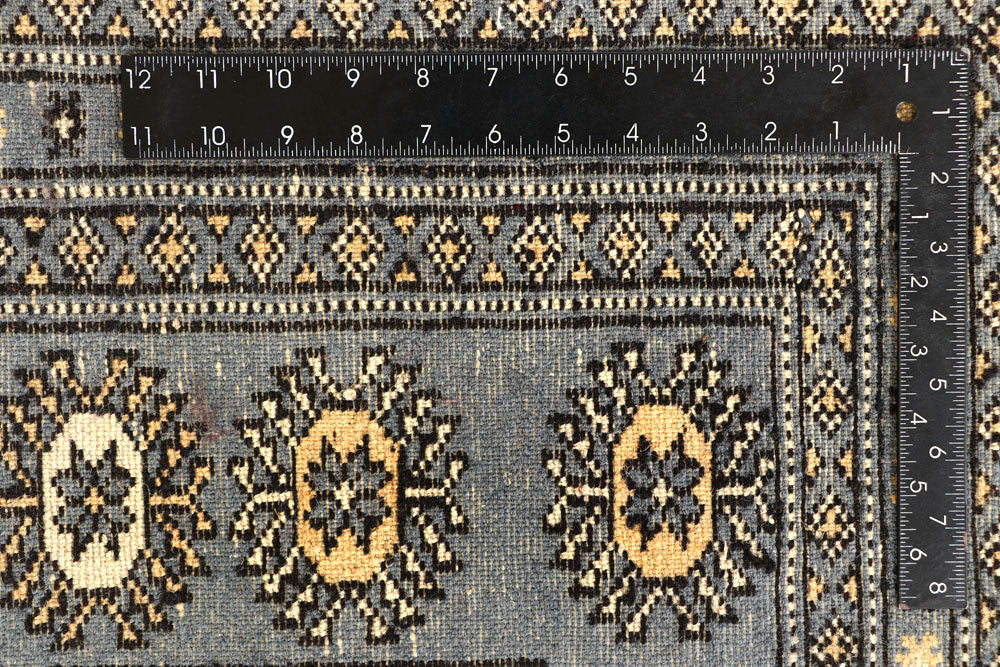 Light Slate Grey Bokhara 8' x 12' 8 - No. 59503 - ALRUG Rug Store