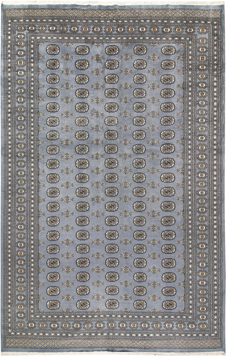 Light Slate Grey Bokhara 8' x 12' 8 - No. 59503 - ALRUG Rug Store