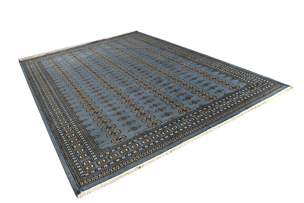 Light Slate Grey Bokhara 8' 3 x 11' 8 - No. 59505 - ALRUG Rug Store