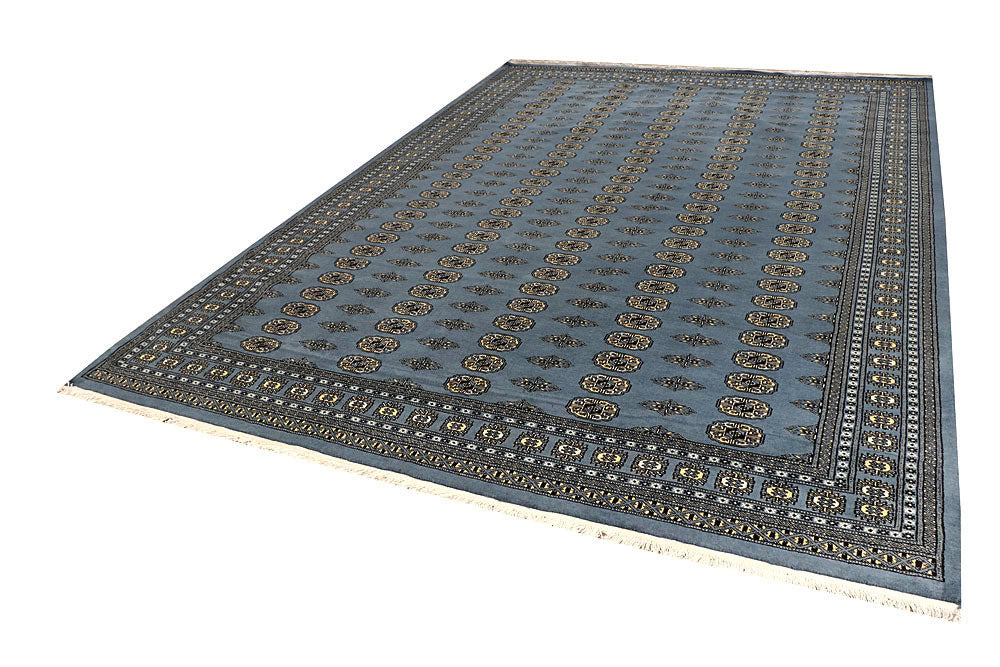 Light Slate Grey Bokhara 8' 3 x 11' 8 - No. 59505 - ALRUG Rug Store