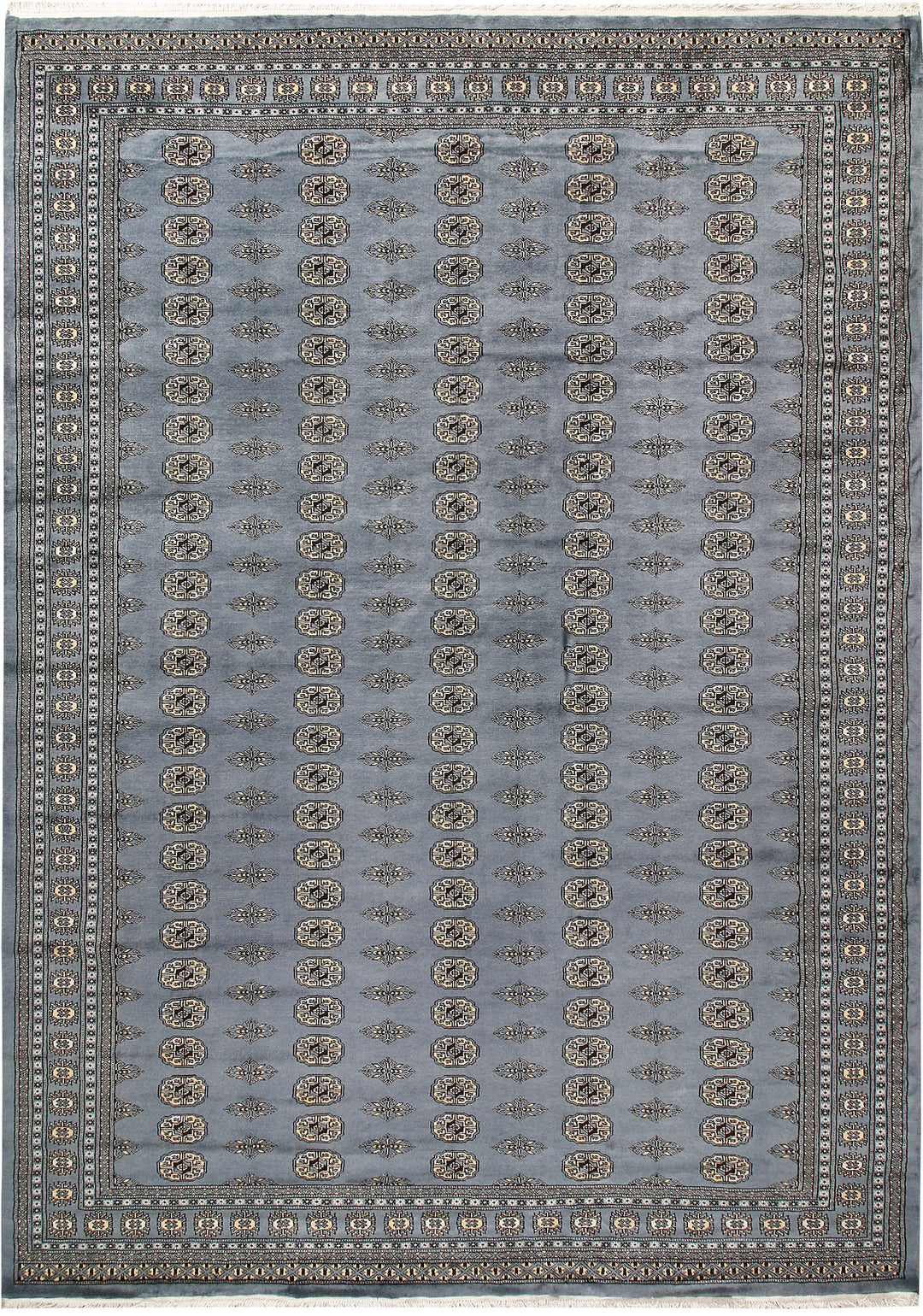 Light Slate Grey Bokhara 8' 3 x 11' 8 - No. 59505 - ALRUG Rug Store