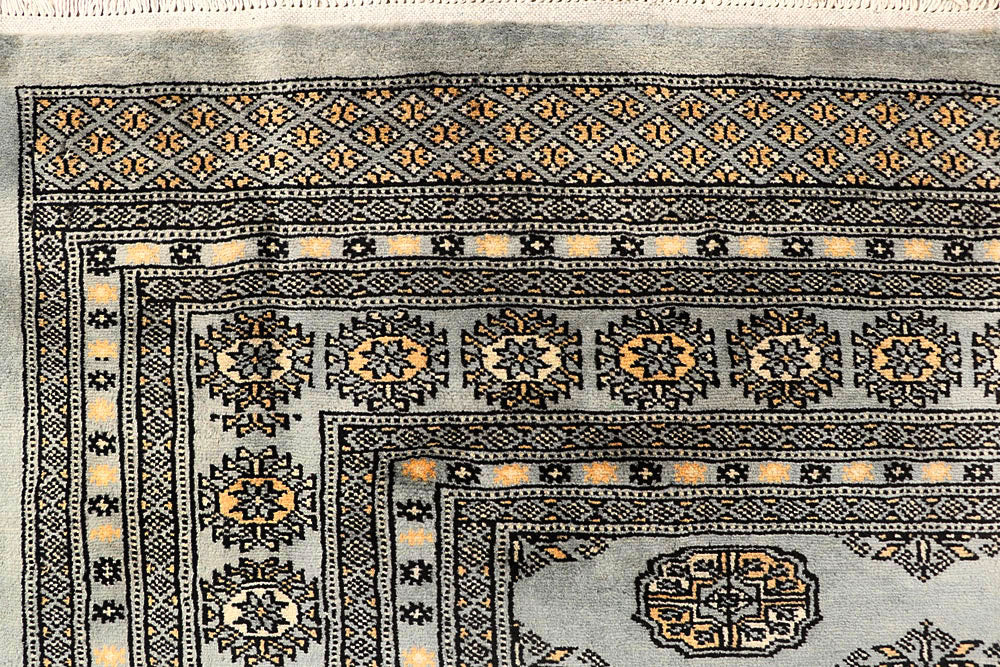 Silver Bokhara 8' 1 x 10' 10 - No. 59506 - ALRUG Rug Store