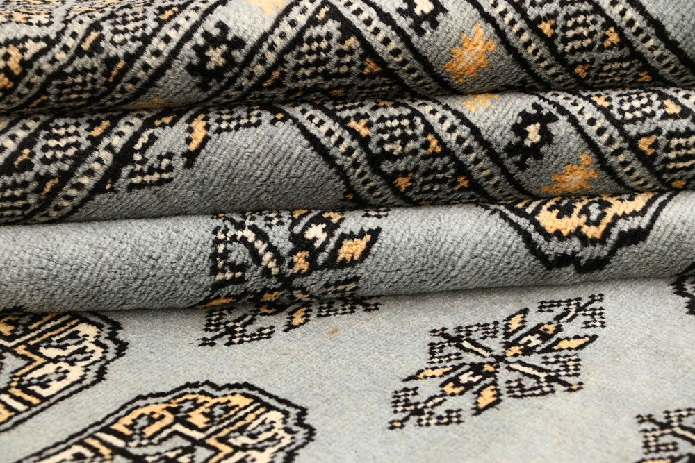 Silver Bokhara 8' 1 x 10' 10 - No. 59506 - ALRUG Rug Store